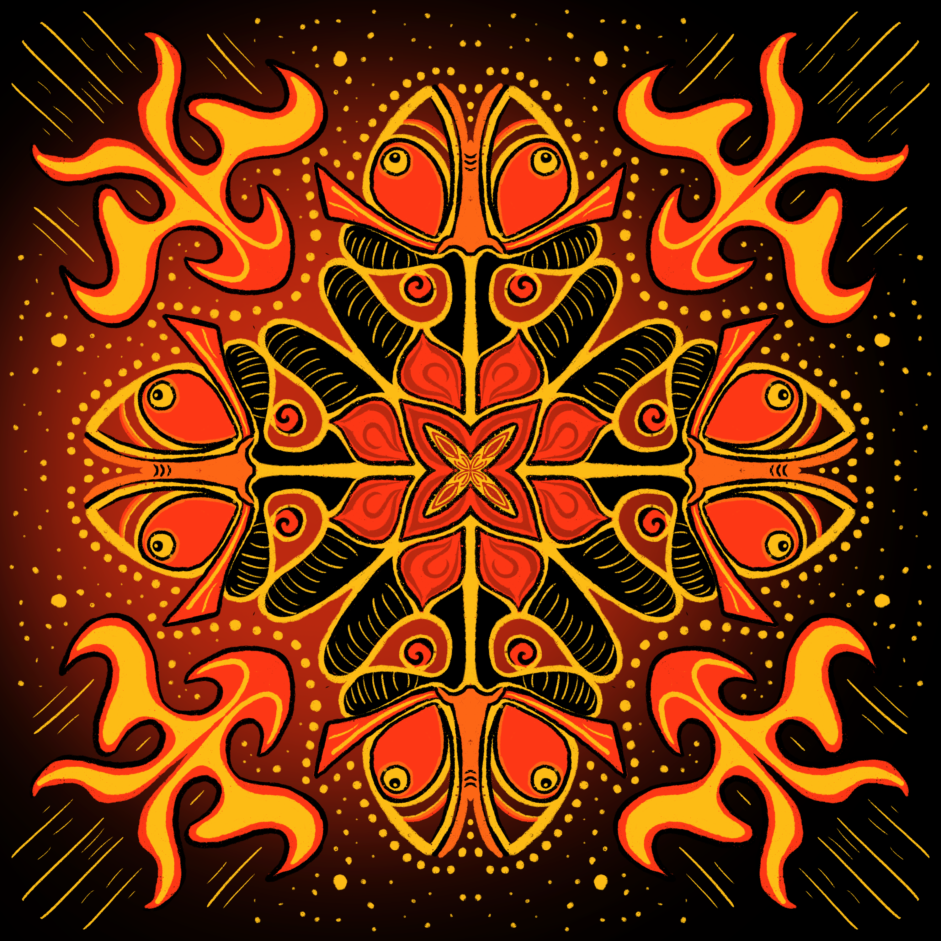 Midnight Mandalas: Day 41 by Tim Rains