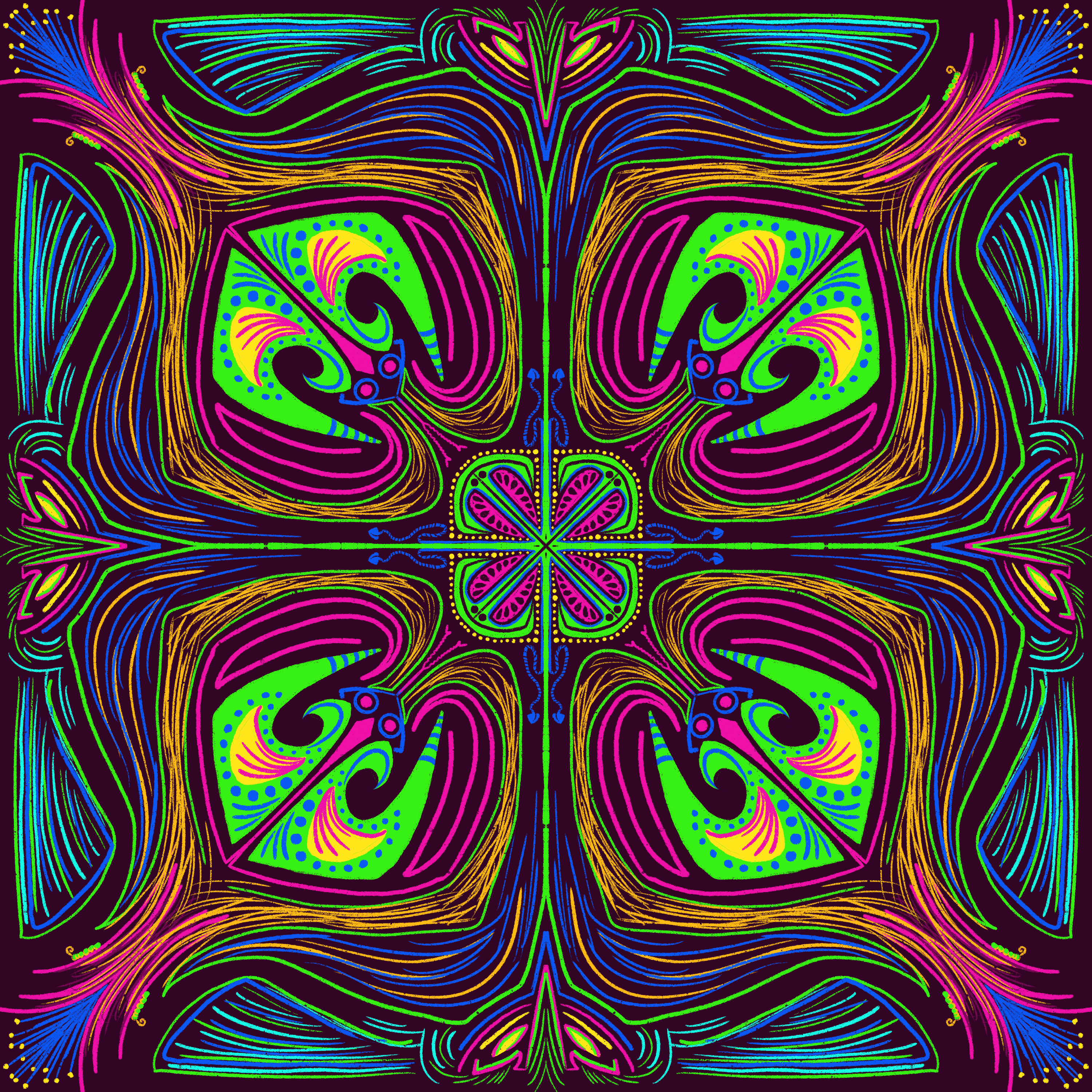 Midnight Mandalas: Day 58 by Tim Rains