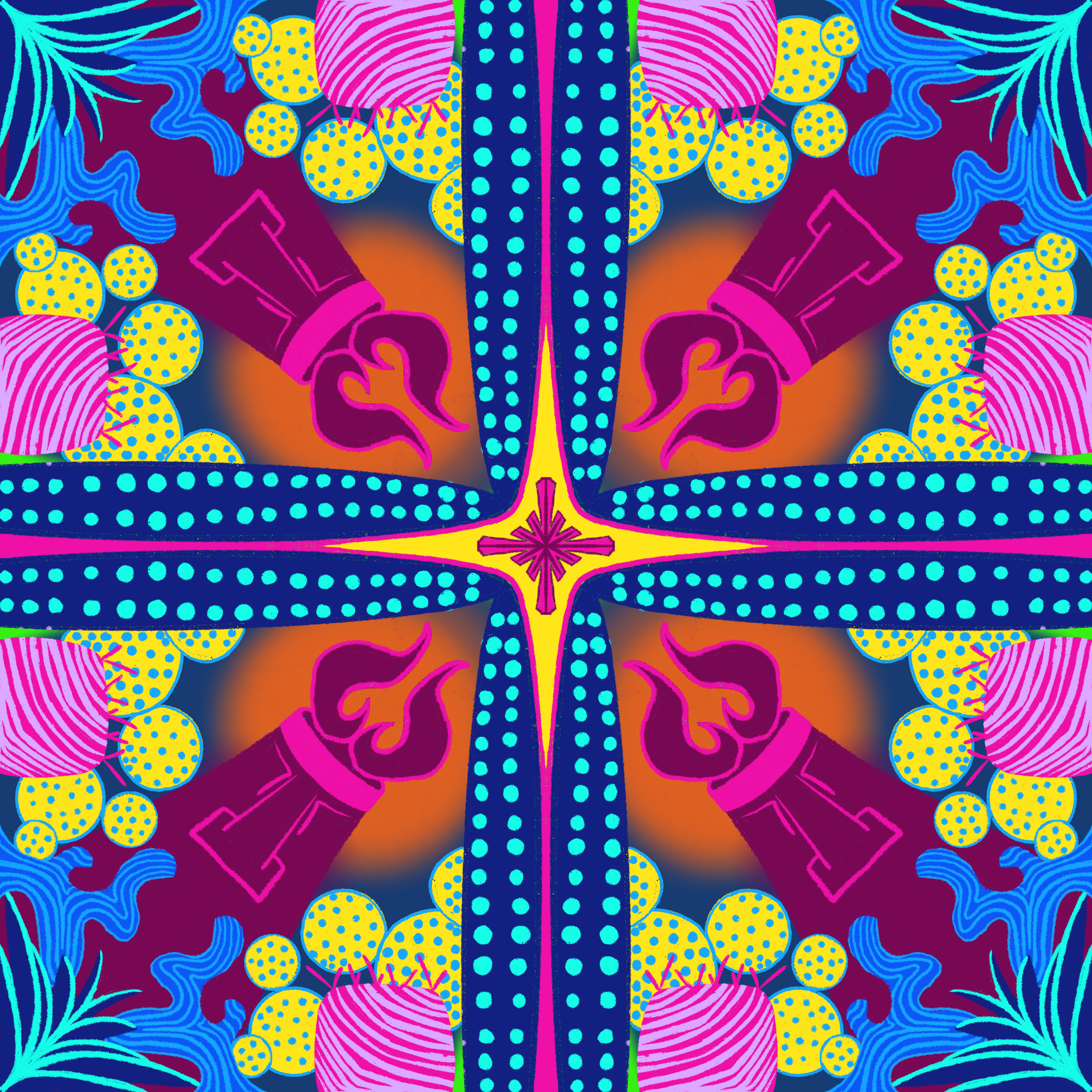 Midnight Mandalas: Day 81 by Tim Rains